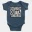 Straight Outta Tambaram Short Sleeve Baby Onesie in Navy Color